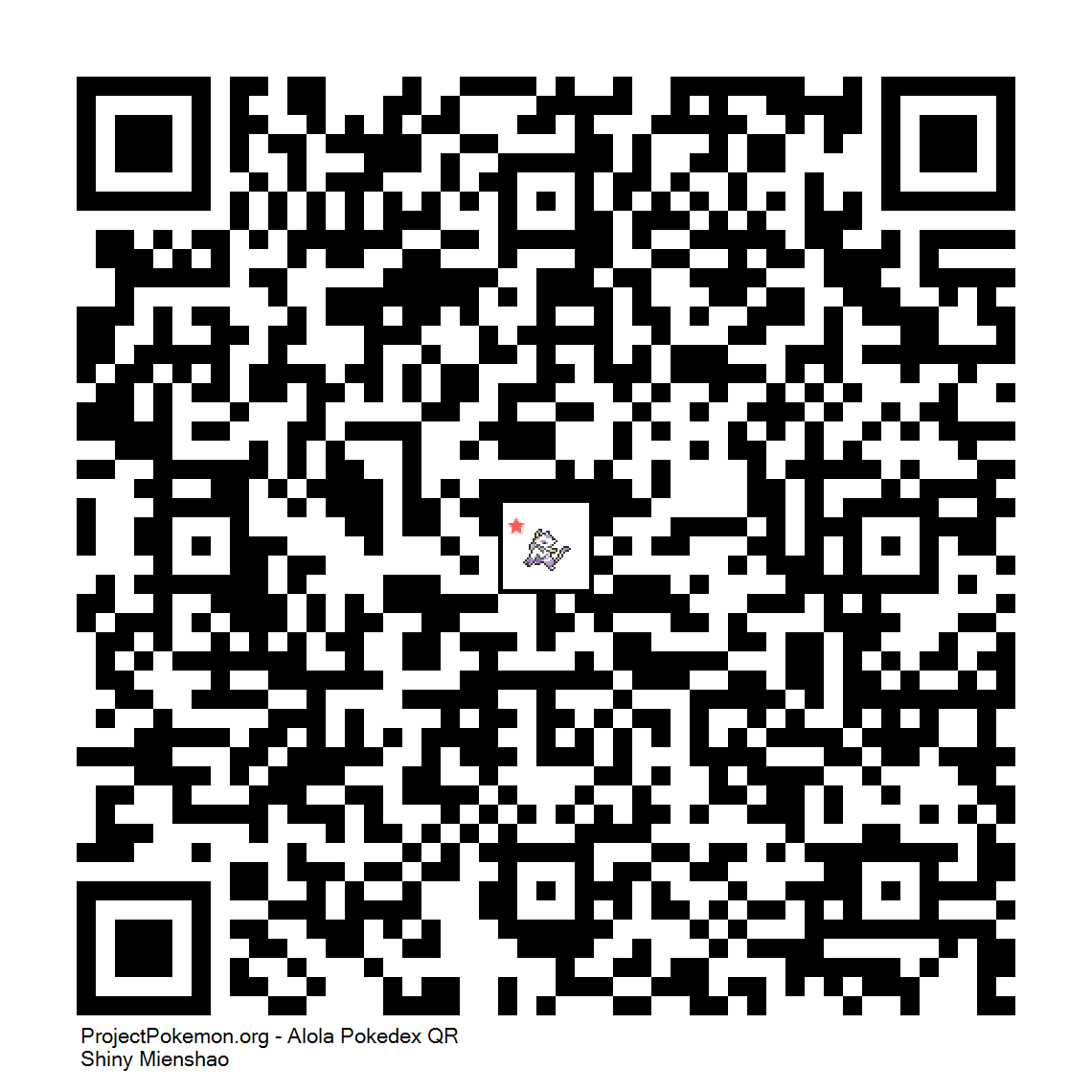 Cdigo QR de Mienshao variocolor